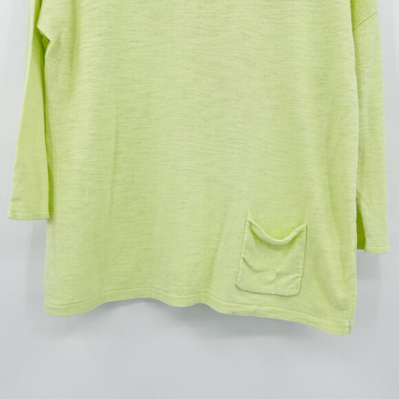 J Jill Pistachio Green Linen Blend Lightweight Lagenlook Blouse Womens Size XS - Picture 5 of 11